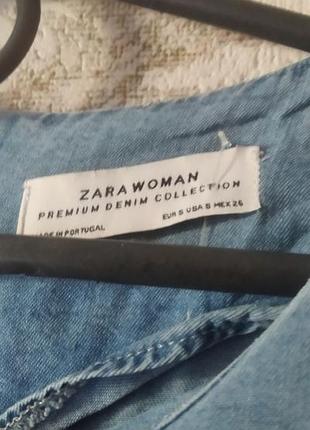 Летнее джинсовое платье.зара.8 фото