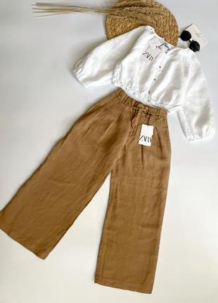 Кюлоти штани льон zara