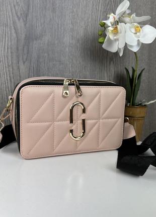 Жіноча сумка клатч пудрового кольору на кожен день