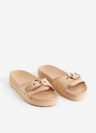 Удобные шлепки h&m 25 см/39 размер