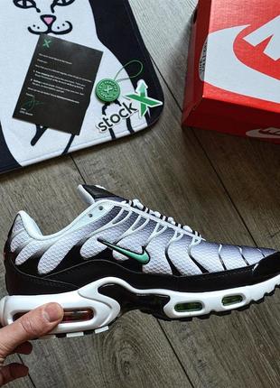 Кросівки nike air max plus tn 'white black mint green homme3 фото