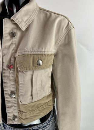 Стильна джинсова куртка zara mango h&amp;m6 фото