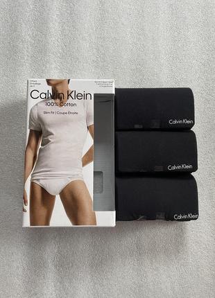 Новый набор calvin klein футболки (ck 3-pack vneck black)с америки m,l,xl7 фото