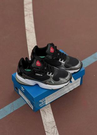 Кроссовки adidas falcon black lacquered2 фото