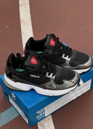 Кроссовки adidas falcon black lacquered1 фото