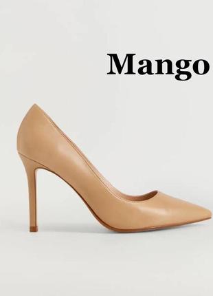 Кожаные туфли mango