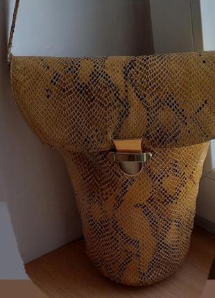 Змеиная кожа шикарная сумка-торбина2 фото