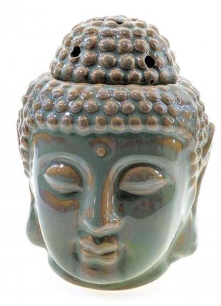 Аромалампа керамічна "будда" зелена (14х10,5х11 см)
