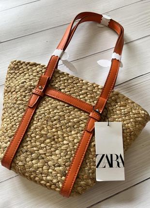 Плетеная сумочка zara