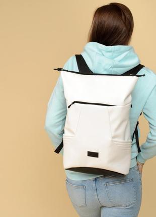 Рюкзак ролл sambag rolltop x білий