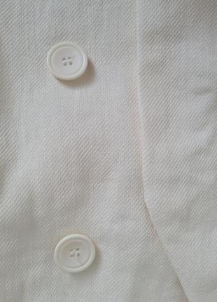 Новый кремовый пиджак zara из натуральных тканей10 фото