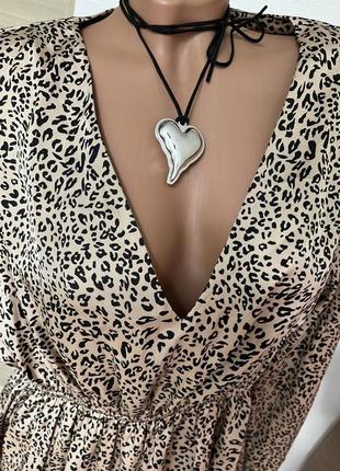 Туника - платье принт леопард l-xxl missguided maternity5 фото