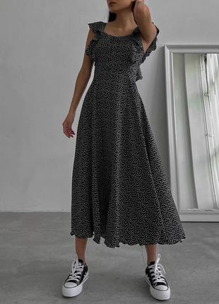 Красивое женское летнее платье (сарафан) с воланами👗