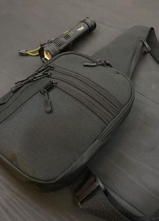 Якісна тактична сумка з кобурою + професійний ліхтар police bl-x71-p50