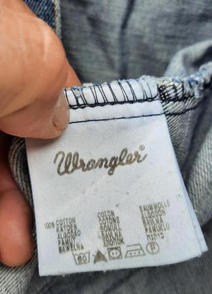 Мужская винтажная джинсовая куртка wrangler.7 фото