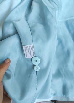 Брючный костюм женский деловой с пиджаком классический стильный нарядный брендовый голубой quelle5 фото