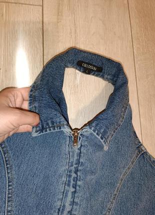 Брендовий джинсовий комбінезон з штанами - кюлотами бренду colloseum4 фото