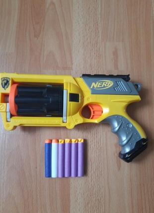 Бластер nerf maverick rev-6 hasbro