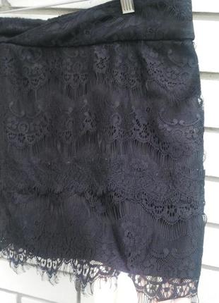 Красивая,мини юбка с кружевом amisu2 фото