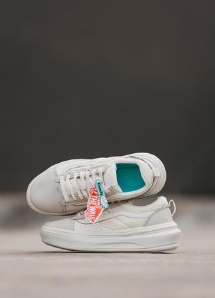 Женские кеди vans old skool overt plus cc beige 36-37-38-39-404 фото