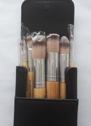 Набор кистей для макияжа shany i love bamboo - 7pc petite pro bamboo brush set3 фото