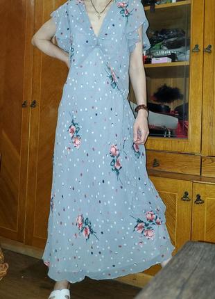 Винтажное шёлковое платье, 100% натуральный шёлк, винтаж, крылышки2 фото