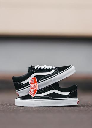 Мужские кеди vans classic black white 40-41-42-43-44-45