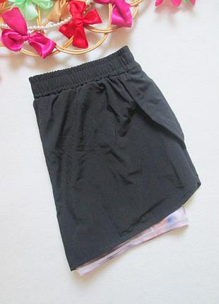 Шикарные спортивные двойные шорты workout 💜❇️💜