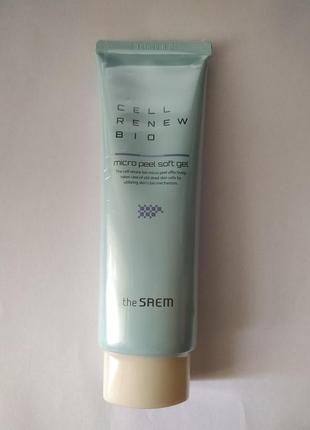 Гель-пілінг для обличчя the saem cell renew bio micro peel soft gel, 120 мл2 фото