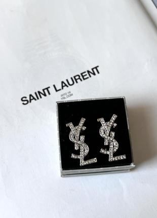 Брендові сережки  в стилі ysl (ив сен лоран)💋