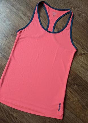 Рожева неонова спортивна майка футболка reebok xs