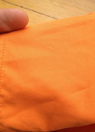 Яркие мужские пляжные шорты с карманами летние оранжевого цвета kappa6 фото