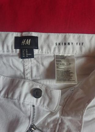 Фирменные стрейчевые летние демисезонные джинсы h&amp;m skinny fit.6 фото