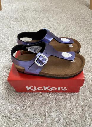 Босоніжки шкіряні kickers, оригінал в коробці!