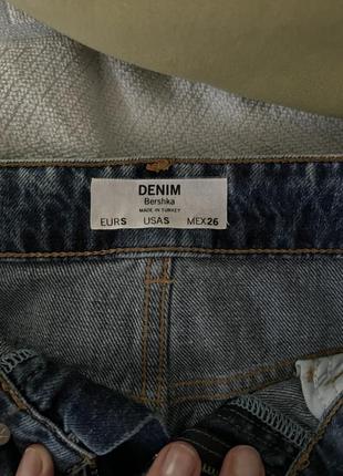 Асимметричная джинсовая юбка bershka.3 фото