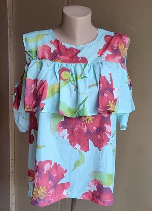 Легкая блузка открытые плечи