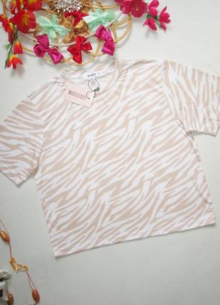 Шикарная футболка топ принт зебра missguided 💜💖💜1 фото