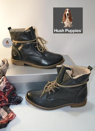 Hush puppies сша оригинал 100% натуральная кожа мех! теплые ботинки сапоги! 1000пар тут!6 фото