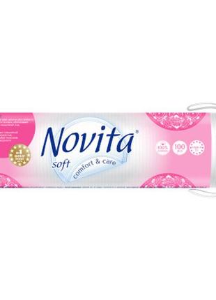 Ватные диски novita soft 100 шт. (4744246013146)
