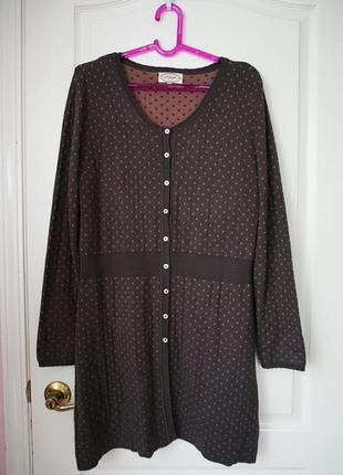 Плотный кардиган в романтичный мелкий горошек