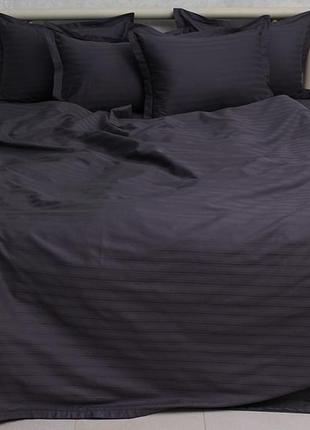 Комплект постельного белья семейный, ткань страйп-сатин1 фото