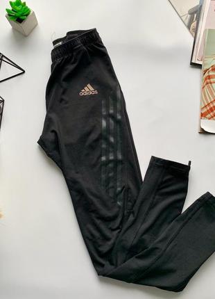 👖офигенные чёрные спортивные штаны adidas/чёрные спортивные лосины👖