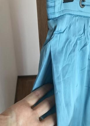 Шелковая макси юбка с карманами от люкс бренда marc cain5 фото