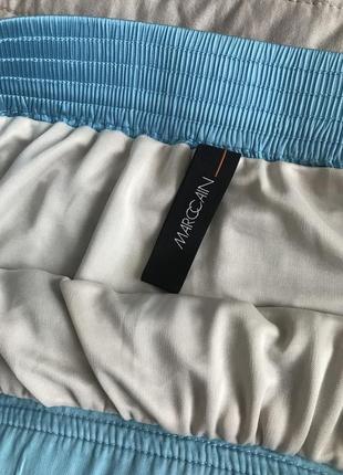 Шелковая макси юбка с карманами от люкс бренда marc cain6 фото