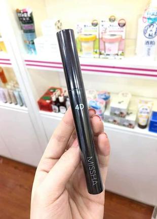 Корейская тушь missha the style 4d mascara корея3 фото