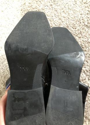 Ботинки черные zara.3 фото