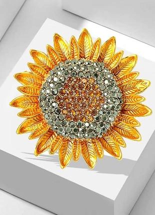 Броша соняшник