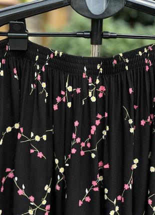 Sara woman легенька юбка спідниця 100% віскоза в дрібний квітковий принт 14-168 фото