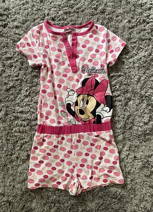 Летний комбинезон ромпер шорты minnie mouse