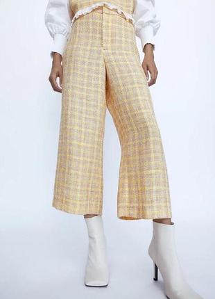 Твидовые кюлоты zara